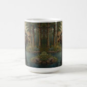 Mug Boho de l'orignal rustique forêt boisée verdure (Centre)