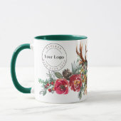 Mug Boho de vacances avec logo d'entreprise (Gauche)