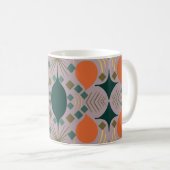 Mug Boho Diamant Géométrique Violet (Devant droit)