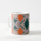 Mug Boho Diamant Géométrique Violet (Devant gauche)