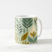 Mug Boho du milieu du siècle Floral Fleurs Fleurs sauv (Devant droit)