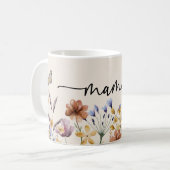 Mug Boho Fleurs Sauvages Maman (Devant gauche)