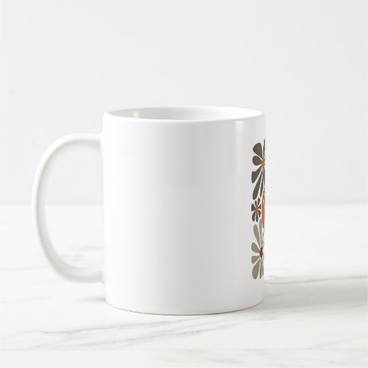 Mug Boho Floral Automne saison Citrouille (Gauche)