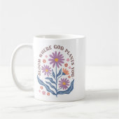 Mug Boho Floral Bloom Where God Plants You Cute Motiva (Gauche)
