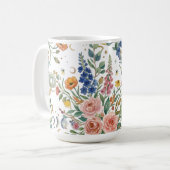 Mug Boho Floral Céleste Lune & Serpents Botanique (Devant gauche)