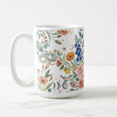 Mug Boho Floral Céleste Lune & Serpents Botanique (Gauche)
