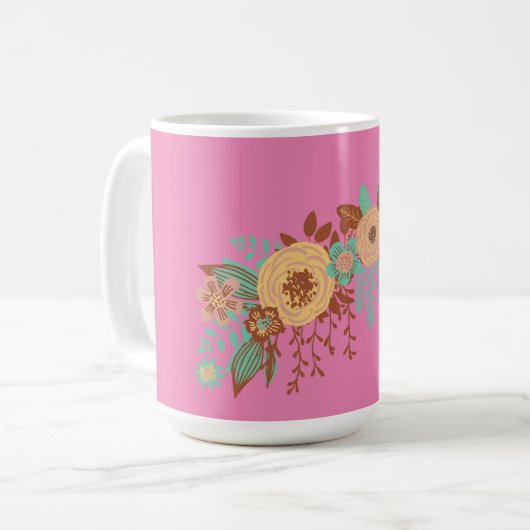 Mug Boho Floral femmes (Devant gauche)