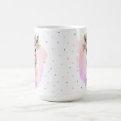 Mug Boho Floral Fleur sauvage Llama Joli animal rose (Centre)