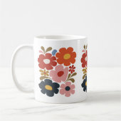 Mug Boho Floral Moderne du milieu du siècle (Gauche)