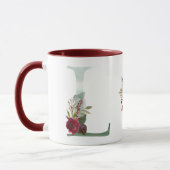 Mug Boho Floral Monogram L Café (Gauche)