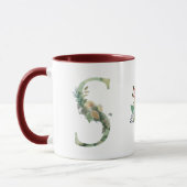 Mug Boho Floral Monogram S Café (Gauche)