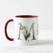Mug Boho Floral Monogramme M Café (Gauche)