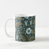 Mug Boho Floral Motif Bleu (Gauche)