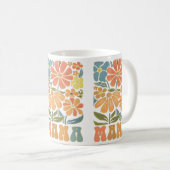 Mug Boho Floral Pastel MAMA Cadeau (Devant droit)