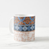 Mug Boho Floral Stripes : Ethnic Seamless Collection (Devant gauche)