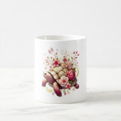 Mug Boho Floral Tortue de mer rose Fleur (Centre)