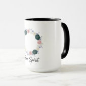 Mug Boho Floral Wreath "Free Spirit" (Devant droit)