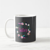 Mug Boho Floral Wreath Sister Ever (Gauche)