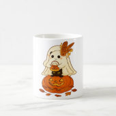 Mug Boho Ghost & Black Cat - Tricoter ou traiter sur u (Centre)