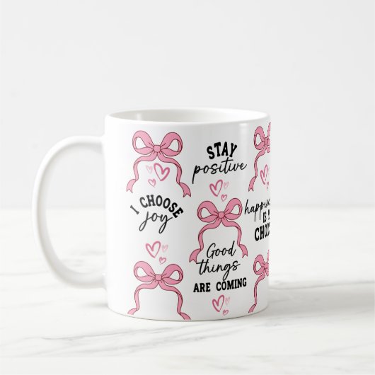 Mug Boho Heart Cote Cup, Un Cadeau Positif D'Autonomis (Gauche)