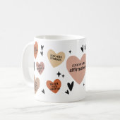 Mug Boho Heart RN Cadeau, Infirmière Affirmation Art (Devant gauche)