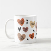 Mug Boho Heart RN Cadeau, Infirmière Affirmation Art (Gauche)