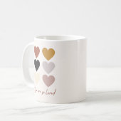 Mug Boho Hearts Love Positive Citation Vous êtes si ai (Devant gauche)