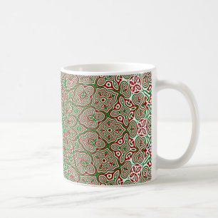 Mug Boho Hippie Funky Trippy Orné Mandala de Noël