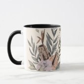 Mug Boho Jardin botanique Illustration florale (Gauche)