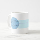 Mug Boho Joyeux anniversaire à la meilleure maman jama (Devant gauche)