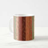Mug Boho Leaf Motif Rustic Home Décor (Devant gauche)