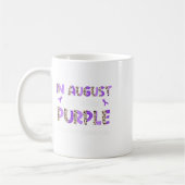 Mug Boho Leopard En Août Nous Portons Violet Overdose (Gauche)