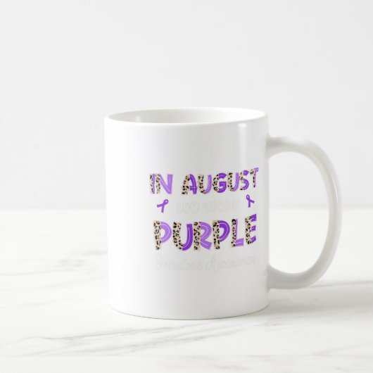 Mug Boho Leopard En Août Nous Portons Violet Overdose (Droite)