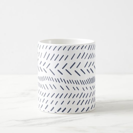 Mug Boho Moderne Abstrait en tissu de boue dans la mar (Centre)