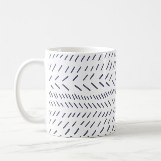 Mug Boho Moderne Abstrait en tissu de boue dans la mar (Gauche)