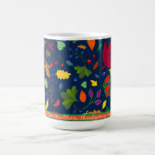 Mug Boho Moderne Merci Pour Vous Les Feuilles D'Automn (Centre)