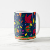 Mug Boho Moderne Merci Pour Vous Les Feuilles D'Automn (Devant droit)