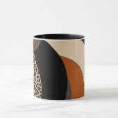 Mug Boho moderne orange noir neutre (Centre)