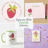 Mug Boho Moderne Tulips Printemps de Pâques Illustré à