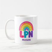 Mug Boho Monogramme Arc-en-ciel LPN (Gauche)