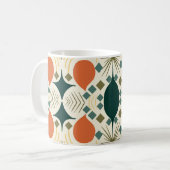 Mug Boho Motif de diamants colorés géométriques (Devant gauche)