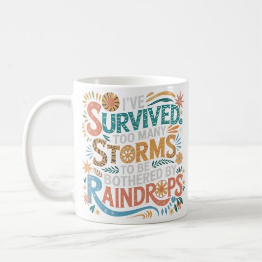Mug Boho Motivational Pastel Survivor Cadeau (Gauche)