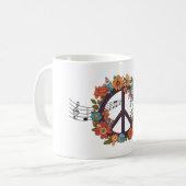 Mug Boho Paix et Musique (Devant gauche)