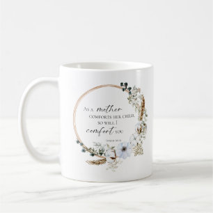 Mug Boho Pampas Grass Bible Verso Dieu Vous Confort
