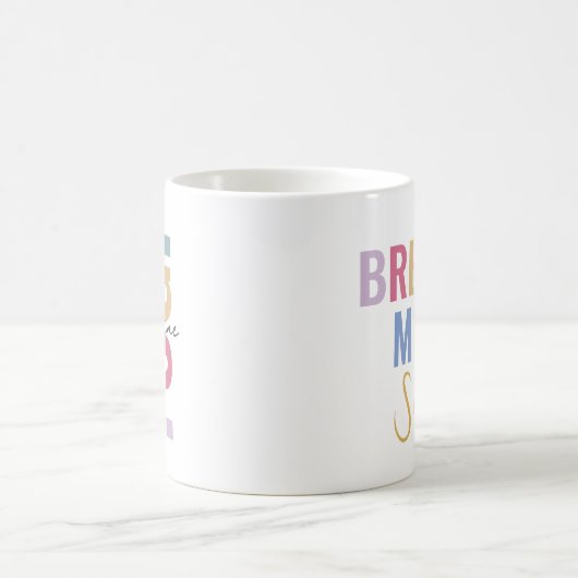 Mug Boho Pastel Couleur Yogi Avec Nom Motivation Citat (Centre)