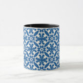 Mug Boho Pattern in Blue – Elegant & Bold (Centre)