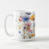 Mug Boho personnalisé Fleur sauvage d'automne Bridesma (Gauche)