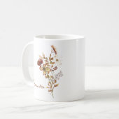 Mug Boho personnalisé Terrain Nature Botanique (Devant gauche)