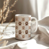 Mug Boho Pet À damiers