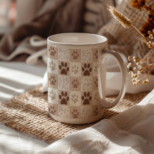 Mug Boho Pet À damiers